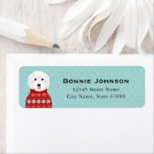 Labradoodle-Rücksendeadressen-Aufkleber (Insitu)