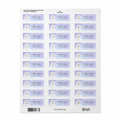 Labradoodle-Rücksendeadressen-Aufkleber (Vorne)