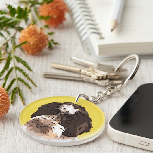 LABRADOODLE SCHLÜSSELANHÄNGER (Vorderseite rechts)