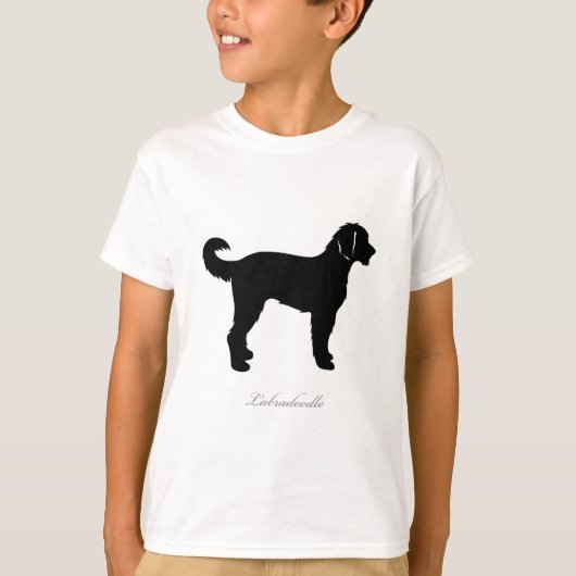 Labradoodle-Silhouette T-Shirt (Vorderseite)