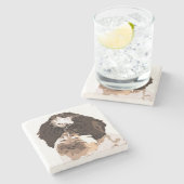 LABRADOODLE STEINUNTERSETZER (Seitenansicht)