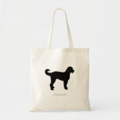 Labradoodle Taschen-Tasche (schwarze Silhouette) Tragetasche (Vorne)