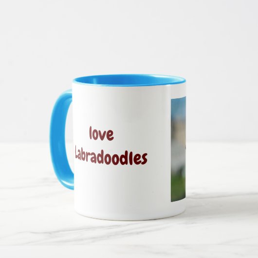Labradoodle Tasse (Vorderseite Links)