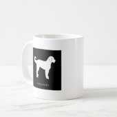 Labradoodle Tasse (Schwarzes) (Vorderseite Links)