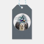 Labradoodle Trio Christmas Geschenkanhänger (Rückseite)