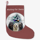 Labradoodle Trio Christmas Kleiner Weihnachtsstrumpf (Vorderseite)