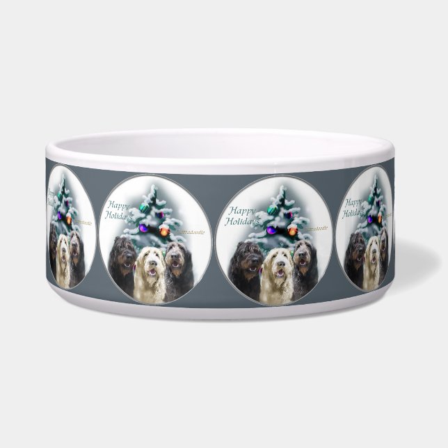 Labradoodle Trio Christmas Napf (Vorderseite)