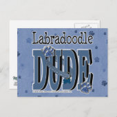 LabraDoodle-TYP Postkarte (Vorne/Hinten)