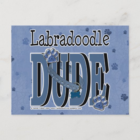 LabraDoodle-TYP Postkarte (Vorderseite)