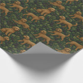 Labradoodle und BlackBerry Wrapping Paper Geschenkpapier (Ecke)