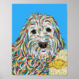 Labradoodle und Ducky Poster