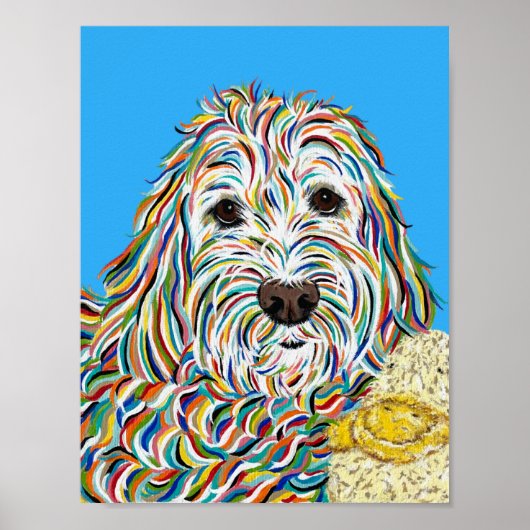 Labradoodle und Ducky Poster (Vorne)