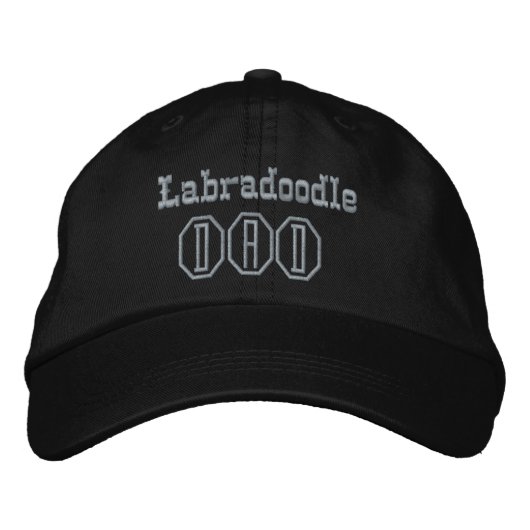 Labradoodle-Vater-Geschenke Bestickte Baseballkappe (Vorderseite)