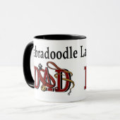 Labradoodle-Vater-Geschenke Tasse (Vorderseite Links)
