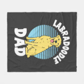 Labradoodle Vater Niedlicher Labrador Dog Gag Fleecedecke (Vorderseite (Horizontal))