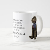 Labradoodle Vater-Tasse Jumbo-Tasse (Vorderseite Rechts)