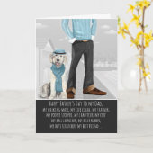 Labradoodle vom Tag des Hundes, Vatertag Karte (Gelbe Blume)