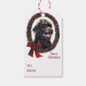 Labradoodle Weihnachten Geschenkanhänger (Vorderseite)