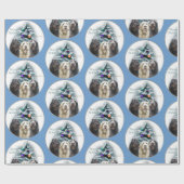 Labradoodle Weihnachten Geschenkpapier (Flach)