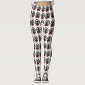 Labradoodle Weihnachten Leggings (Vorderseite)