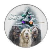 Labradoodle Weihnachten Schneidebrett (Vorderseite)