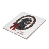 Labradoodle Weihnachtsgeschenke Fliese (Seite)
