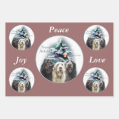 Labradoodle Weihnachtsgeschenke Geschenkpapier Set (Vorderseite)