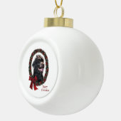 Labradoodle Weihnachtsgeschenke Keramik Kugel-Ornament (Rechts)
