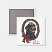 Labradoodle Weihnachtsgeschenke Magnet (Vorderseite/Rückseite)