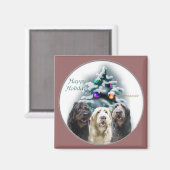 Labradoodle Weihnachtsgeschenke Magnet (Vorderseite/Rückseite)
