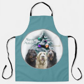 Labradoodle Weihnachtsgeschenke Schürze (Vorderseite)