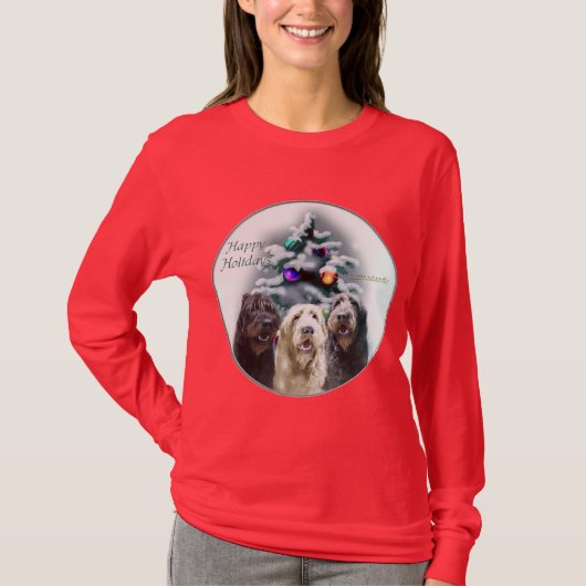 Labradoodle Weihnachtsgeschenke T-Shirt (Vorderseite)