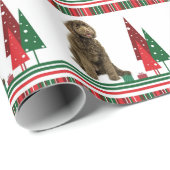 Labradoodle WeihnachtsPackpapier Geschenkpapier (Rolleneckpunkt)