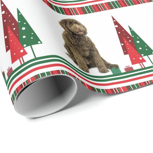 Labradoodle WeihnachtsPackpapier Geschenkpapier (Rolleneckpunkt)