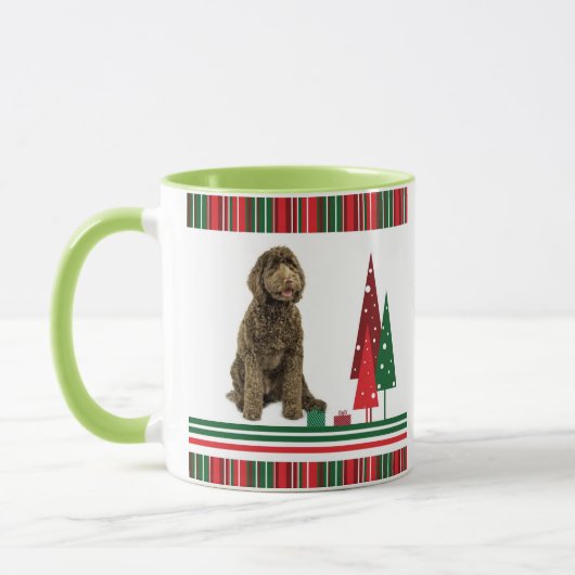 Labradoodle WeihnachtsTasse Tasse (Links)