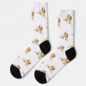 Labradoodle-Welpe Hund Socken (Linkes Detail)