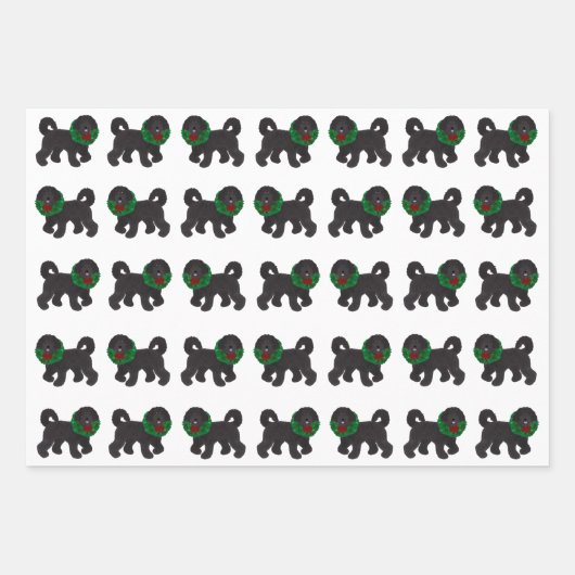 Labradoodle Wrapping Paper Geschenkpapier Set (Vorderseite 2)