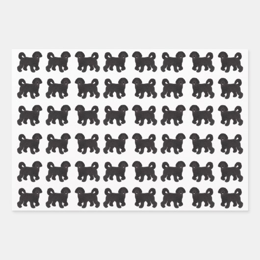 Labradoodle Wrapping Paper Sheets Geschenkpapier Set (Vorderseite)