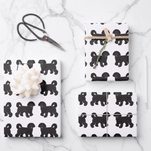 Labradoodle Wrapping Paper Sheets Geschenkpapier Set (Vorderseite)