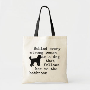 Labradoodle-Zitat mit Hundehumor Tragetasche
