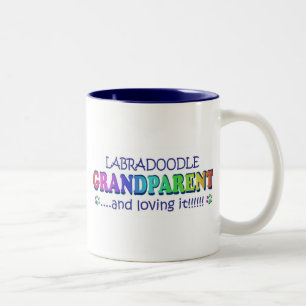 LABRADOODLE ZWEIFARBIGE TASSE
