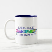 LABRADOODLE ZWEIFARBIGE TASSE (Links)