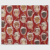 ©LabraDoodleFriends Hund Labradoodle, das Rot Geschenkpapier (Flach)