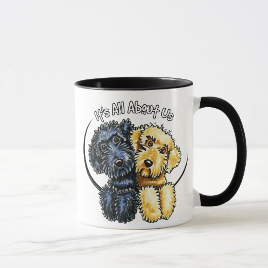 Labradoodles Black Yellow IAAU Tasse (Rechts)