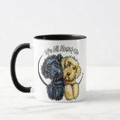 Labradoodles Black Yellow IAAU Tasse (Links)