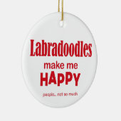 Labradoodles machen mich glücklich keramik ornament (Rechts)