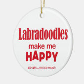Labradoodles machen mich glücklich keramik ornament (Links)