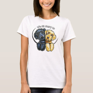 Labradoodles schwarzes Gelb IAAU T-Shirt