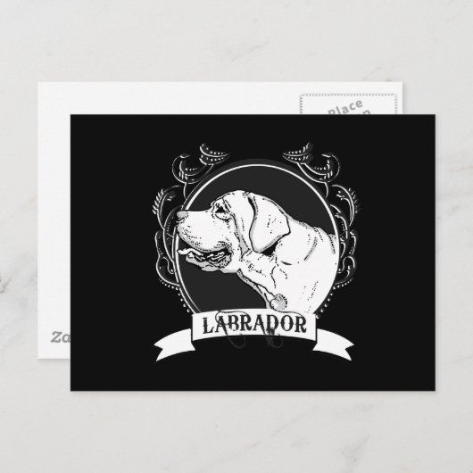 LABRADOR (2) POSTKARTE (Vorne/Hinten)