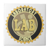 LABRADOR ABZEICHEN LABOR WISSENSCHAFT FLIESE (Vorderseite)